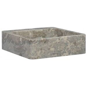 Lavabo De Mármol Gris 40x40x12 Cm