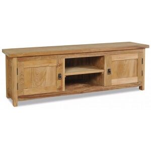 Mueble Para Tv De Madera Maciza De Teca 120x30x40 Cm