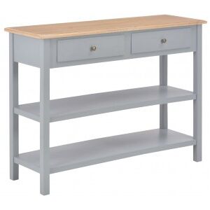 Aparador De Mdf 110x35x80 Cm Gris