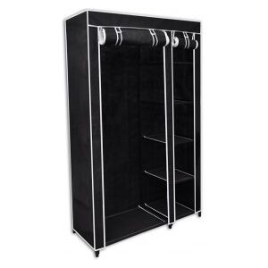 Armario Plegable 110x45x175 Cm Negro