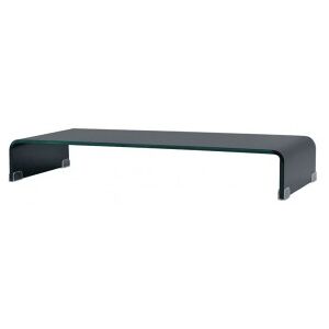 Soporte Para Tv/elevador Monitor Cristal Negro 90x30x13 Cm