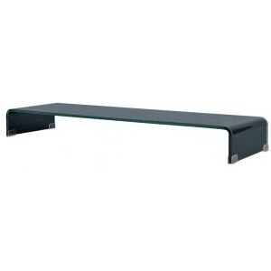 Soporte Para Tv/elevador Monitor Cristal Negro 110x30x13 Cm