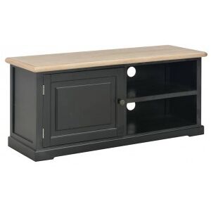 Mueble Para El Televisor De Madera Negro 90x30x40 Cm