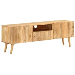 Mueble De Tv De Madera Maciza De Mango 140x30x49 Cm