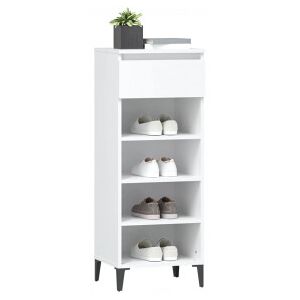 Mueble Zapatero Madera Contrachapada Blanco 40x36x105 Cm