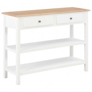 Aparador De Mdf 110x35x80 Cm Blanco