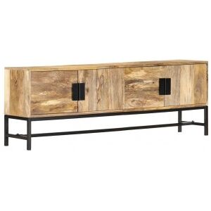 Mueble Para Tv De Madera Maciza De Mango 140x30x50 Cm