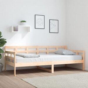 Sofá Cama Madera Maciza De Pino 90x200 Cm