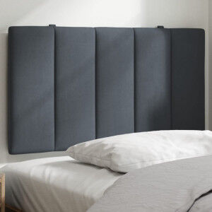 vidaXL Cabecero De Cama Acolchado Terciopelo Gris Oscuro 90 Cm