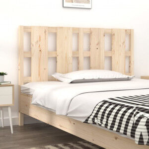 vidaXL Cabecero De Cama Madera Maciza De Pino 125.5x4x100 Cm