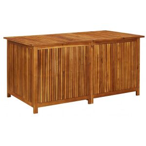 Caja De Almacenaje De Jardín Madera Maciza Acacia 150x80x75 Cm