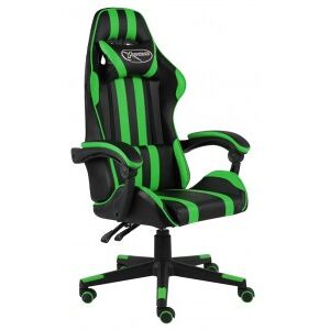 Silla Gaming De Cuero Sintético Negro Y Verde