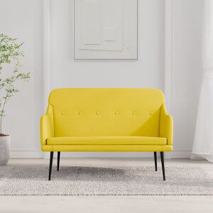 Banco De Tela Amarillo Claro 110x76x80 Cm