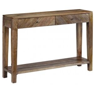 Mesa Consola De Madera Maciza De Mango 118x30x80 Cm