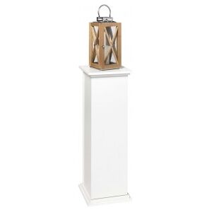 Fmd Mesita Decorativa Con Puerta Blanco 88.5 Cm