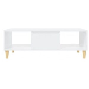 Mesa De Centro Madera Contrachapada Blanco 103.5x60x35cm