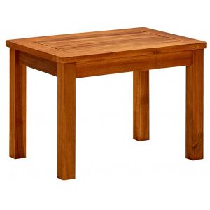 Mesa De Centro De Jardín Madera Maciza De Acacia 50x35x36 Cm