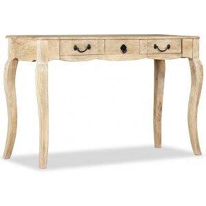 Mesa Consola De Madera Maciza De Mango 120x50x80 Cm