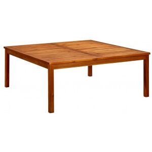 Mesa De Centro De Jardín Madera Maciza De Acacia 110x110x45 Cm