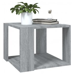 Mesa De Centro Madera Contrachapada Gris Sonoma 40x40x30 Cm