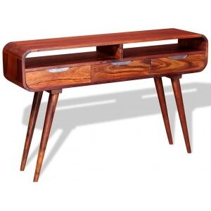 Mesa Consola De Madera Maciza De Sheesham 120x30x75 Cm