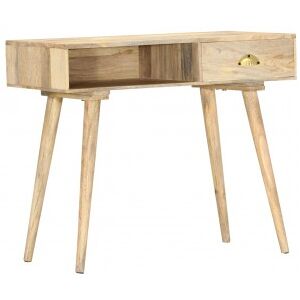 Mesa Consola De Madera Maciza De Mango 90x45x75 Cm