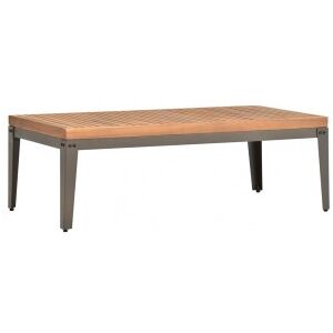 Mesa De Centro De Jardín Madera Maciza De Acacia 110x55x36 Cm