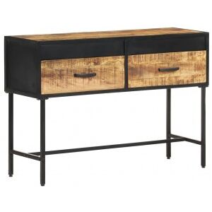 Mesa Consola De Madera Rugosa De Mango 110x35x75 Cm