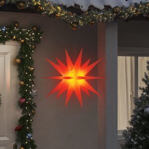 Lámpara De Navidad Con Led Plegable Roja 100 Cm