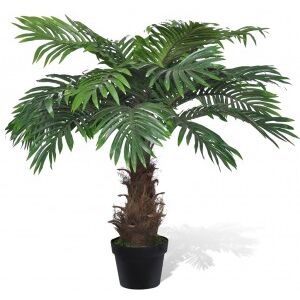 Árbol Palmera Artificial Cycus Con Macetero 80 Cm