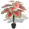 vidaXL Planta Caladium Artificial Con Macetero 85 Cm Verde