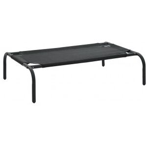 vidaXL Cama De Perro Elevada Negra Textilene S