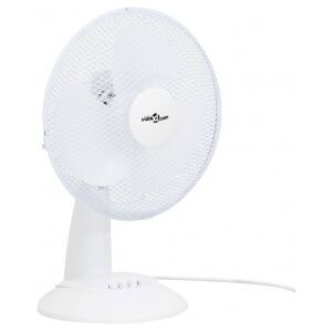 vidaXL Ventilador De Sobremesa 3 Velocidades Blanco 30 Cm 40 W