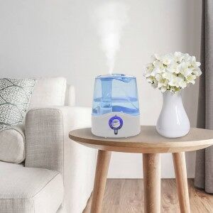 vidaXL Humidificador Ultrasónico Vapor Frío Luz Nocturna 6 L 300 Ml/h