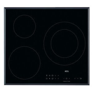 Placa Vitrocerámica Aeg 59cm Hk623021fb Bisel 3f Negro