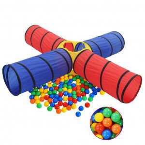 Túnel De Juegos Para Niños Con 250 Bolas Multicolor