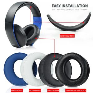 AliExpress Almohadillas originales para los oídos, negras, para Sony PS3 PS4, envolventes, virtuales,