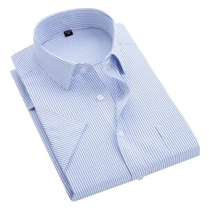 AliExpress Camiseta de manga corta para hombre, camisa con cuello cuadrado, ajuste regular, antiarrugas, con
