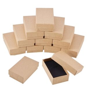 AliExpress Pandahall-Cajas de cartón para joyas, conjunto de paquetes rectangulares para anillos y collares, en