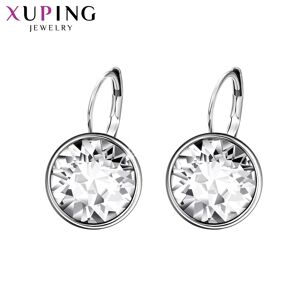 AliExpress Xuping-pendientes de cristal con rodio para mujer, joyería Popular, regalo, A00615428