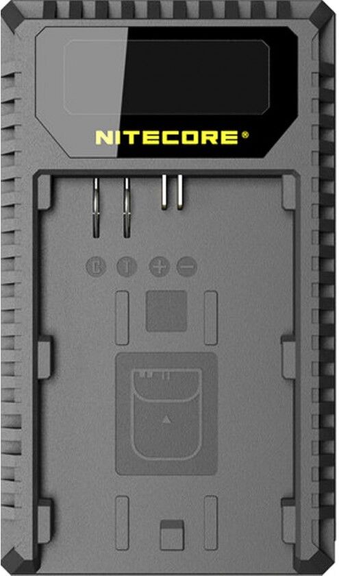 Nitecore Unc1 Cargador Canon Lp-e6/6n/lp-e8 Dual (2 Baterias 1 Usb)