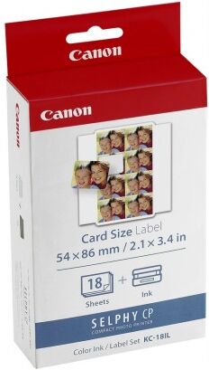 Canon Kc-18il  Papel 18 Hojas Y Tinta Canon Kc-18il  Papel 18 Hojas Y Tinta