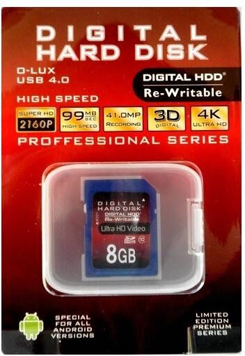 Hdd Tarjeta Sd 8gb (class10)