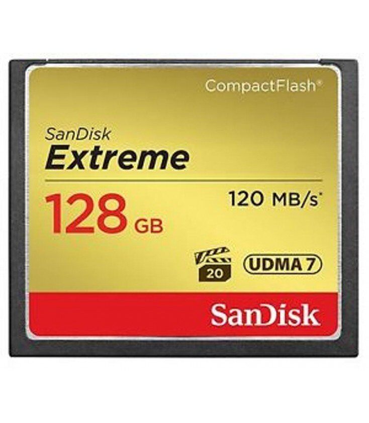 SanDisk Compact Flash Extreme 128gb (120 / 85mb / S) SanDisk Compact Flash Extreme 128gb (120 / 85mb / S)