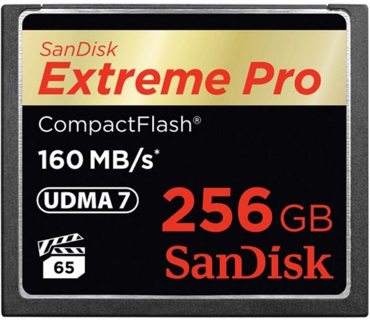 SanDisk Extreme Pro 256gb 160mb/s Compact Flash