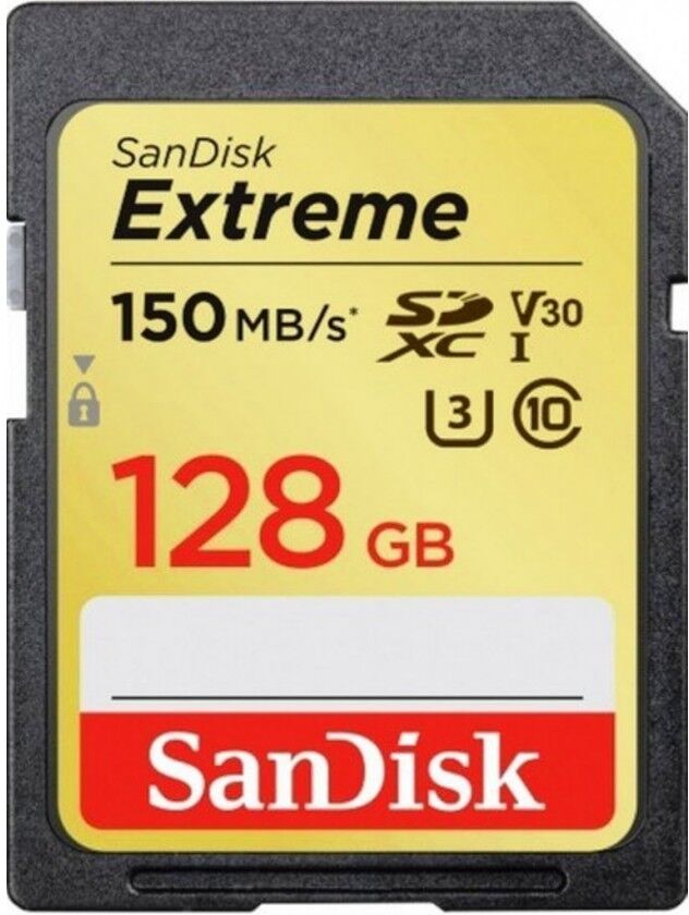 SanDisk Sdxc 128gb 150mb / S V30 Uhs-i U3 SanDisk Sdxc 128gb 150mb / S V30 Uhs-i U3