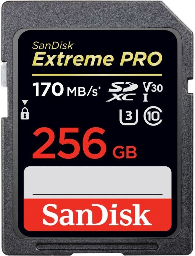 SanDisk Extreme Pro Sdxc 256gb  -  170mb/s SanDisk Extreme Pro Sdxc 256gb  -  170mb/s