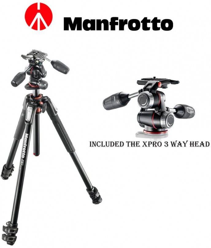 Manfrotto Tripode  Mk190xpro3-3w Manfrotto Tripode  Mk190xpro3-3w
