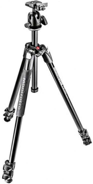 Manfrotto Mk290xta3- Bh290 Tripode De Aluminio Con Rotula De Bola Manfrotto Mk290xta3- Bh290 Tripode De Aluminio Con Rotula De Bola