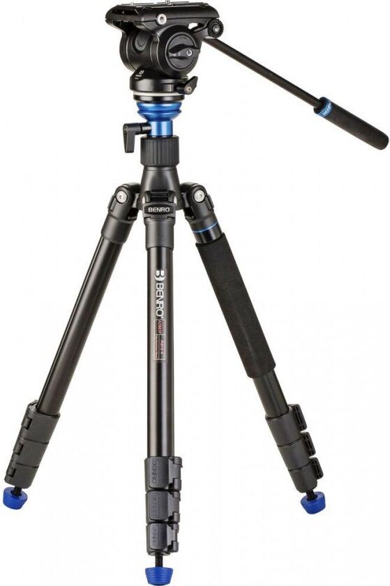 Benro Tripode A2883f Con Cabezal De Video Fluido S4pro Benro Tripode A2883f Con Cabezal De Video Fluido S4pro